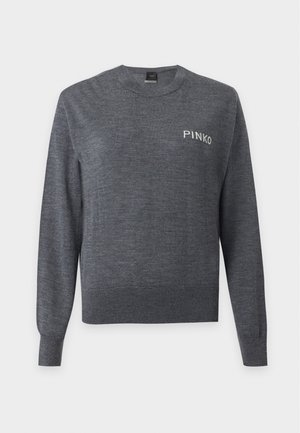 Pinko, MARTINICA MAGLIA FINE PURE - Πουλόβερ - grey/white