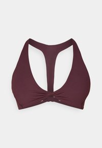 PURELUXE PLUNGE LOW IMPACT BRA - Sports-BH-er med lett støtte - oxblood