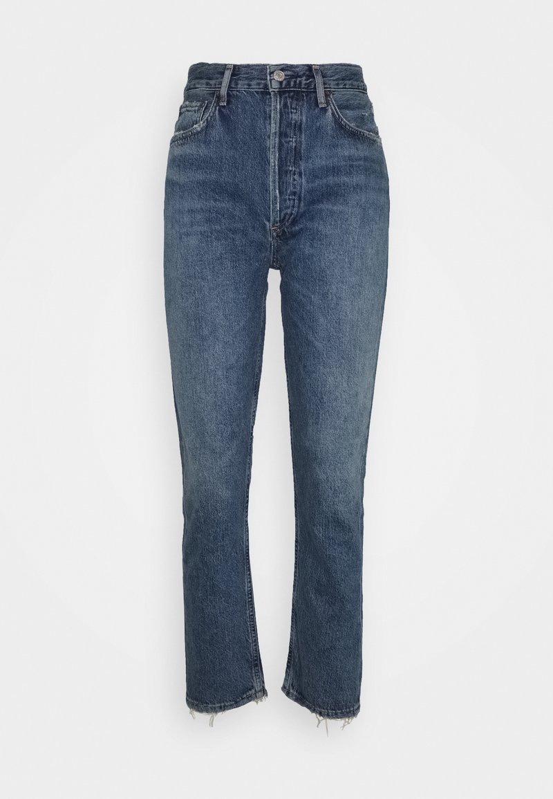 Damen Kleider | Agolde RILEY Jeans Straight Leg frequency/blue denim - LU53863 Damen Kleider | Agolde RILEY Jeans Straight Leg frequency/blue denim - LU53863