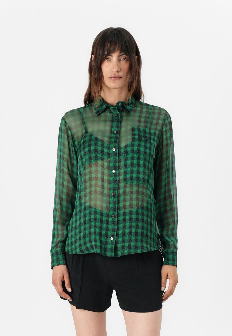 N°21 Overhemdblouse groen N°21 Overhemdblouse groen
