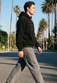 Karl Kani SMALL SIGNATURE TEDDY HOODIE UNISEX  - Felpa con cappuccio - black