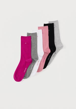 ROLLTOP 6 PACK - Κάλτσες - pink/grey