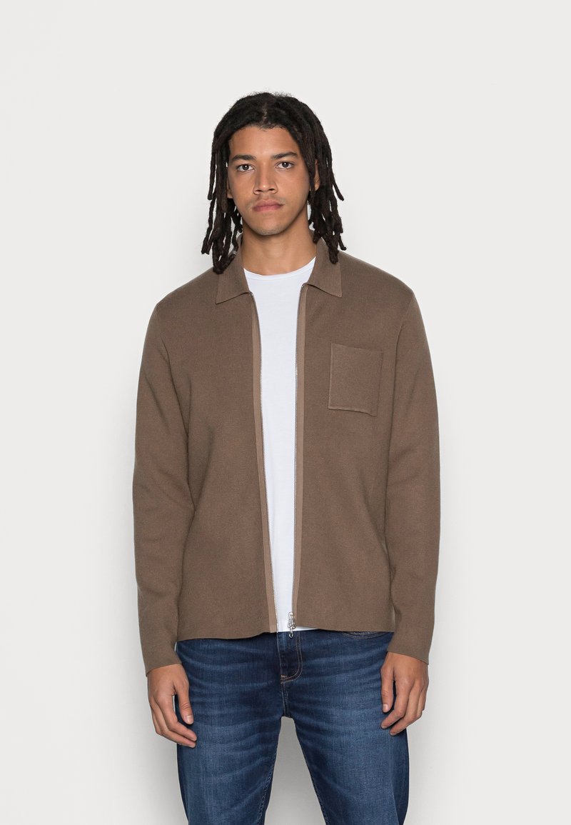 Samsøe Samsøe GUNA ZIP - Casaco de malha - cub