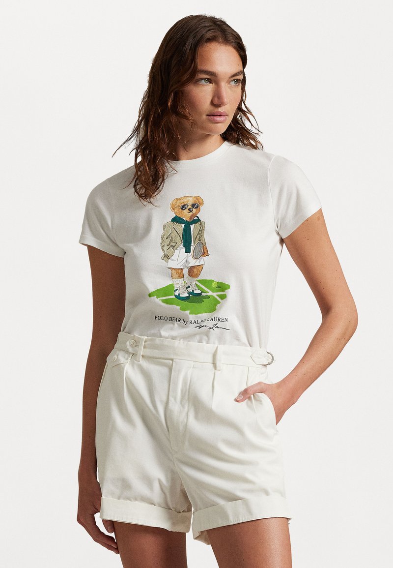 Polo Ralph Lauren - WIMBLEDON POLO BEAR JERSEY TEE - T-Shirt print - ceramic white, Vergrößern