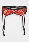 NIGHTFALL SUSPENDER BELT  - Jarretels - black/red