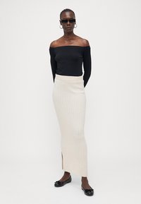 ONLY Tall ONLJEANETT LIFE LONG SKIRT  - Maxiskjørt - birch melange