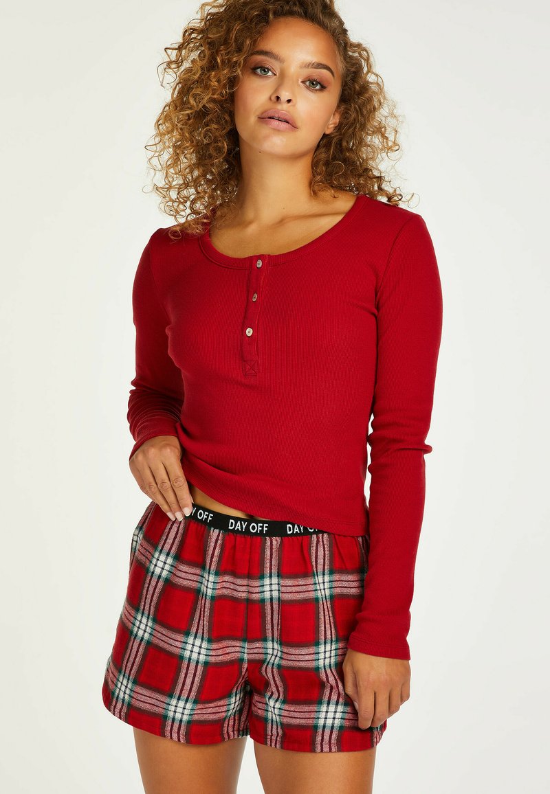 Damen Nachthemden | Hunkemöller Nachtwäsche Set red/rot - WR01320 Damen Nachthemden | Hunkemöller Nachtwäsche Set red/rot - WR01320