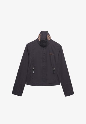 Bench, BENCH X SUPERDRY & CO BENCH HIGH NECK PEACHED JACKET - Veste mi-saison - charcoal dune