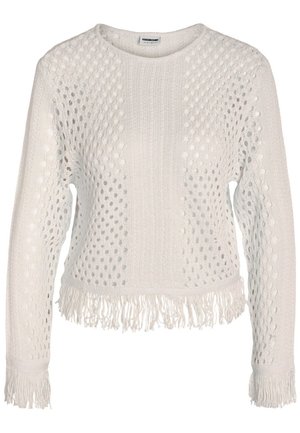 Noisy May NMLISA O-NECK STRUCTURE - Striktrøje - eggnog