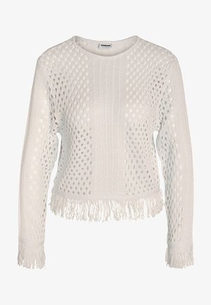 Noisy May NMLISA O-NECK STRUCTURE - Striktrøje - eggnog
