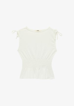 Koton, BOW DETAIL SLEEVELESS BLOUSE . - Blouse - beige
