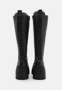 Buffalo GOSPHER LACE UP HI - Fűzős csizmák - black