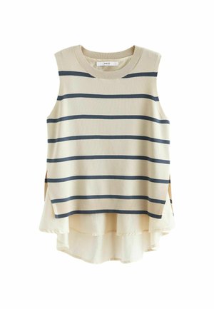 SLEEVELESS LAYER - Tops - navy blue stripe