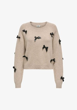 ONLY, ONLY STRICKPULLOVER ONLNOELLE STRICKPULLOVER - Striktrøje - beige