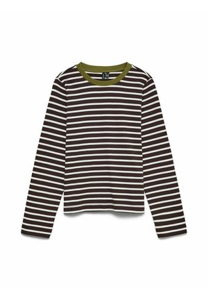 Vero Moda, T-SHIRT VMBOPHA TOP - T-shirt à manches longues - chocolate torte