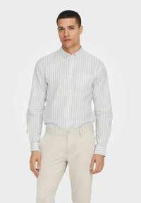 Only & Sons - ALVARO LS OXFORD STRIPE  - Hemd - chinchilla Thumbnail-Bild 1