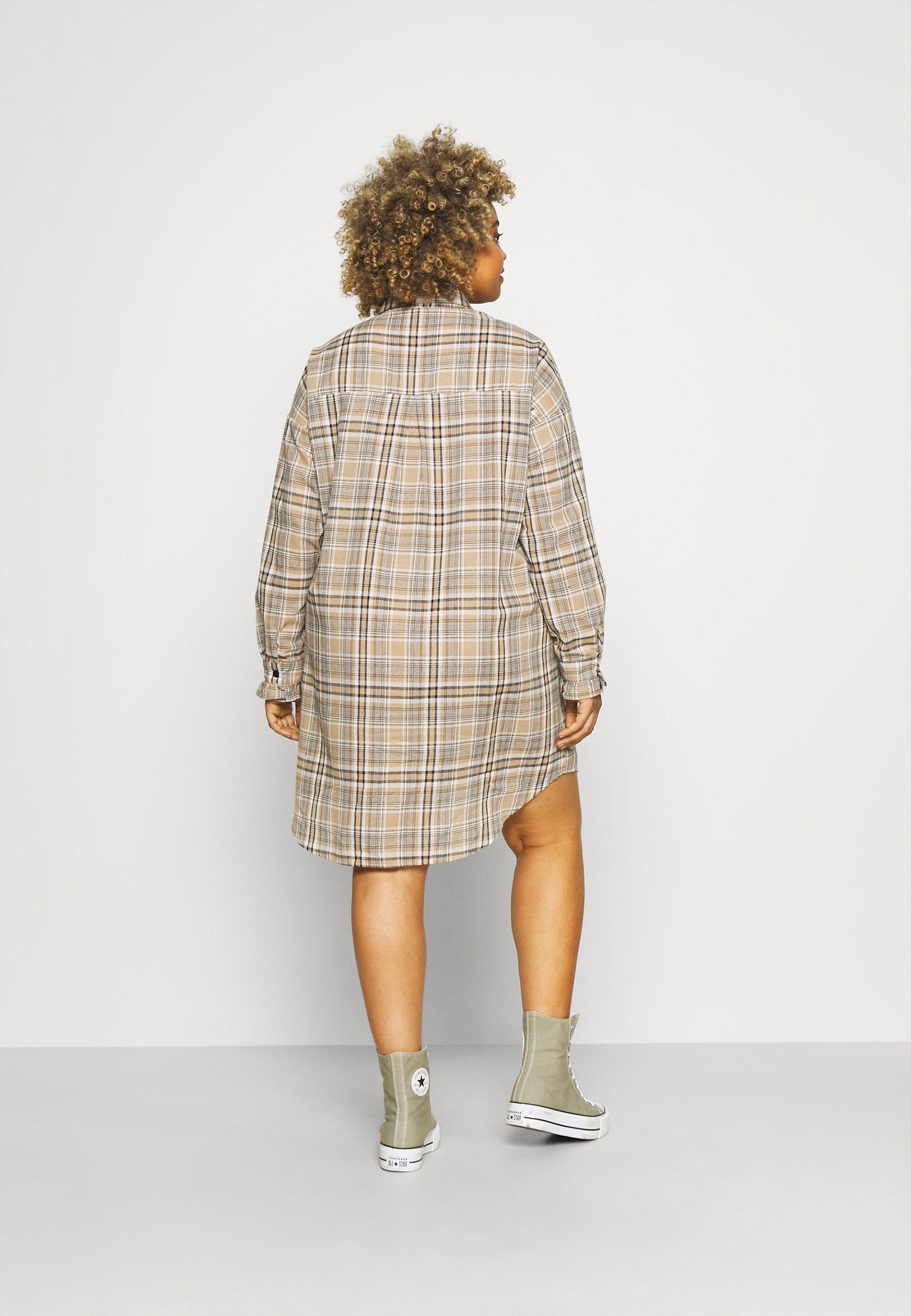 long line shirt dress
