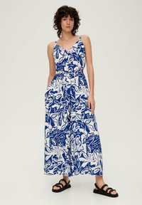 s.Oliver - MET PRINT ALL-OVER - Jumpsuit - ozeanblau Thumbnail-Bild 1