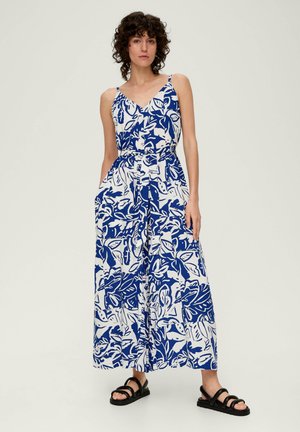 s.Oliver MET PRINT ALL-OVER - Jumpsuit - ozeanblau
