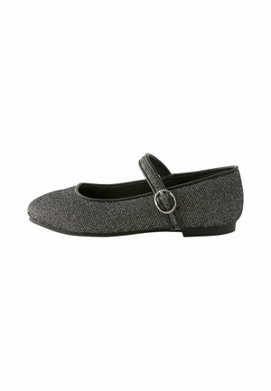 Balerini cu barete - silver glitter