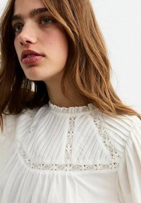 New Look LACE INSERT - Blouse - white
