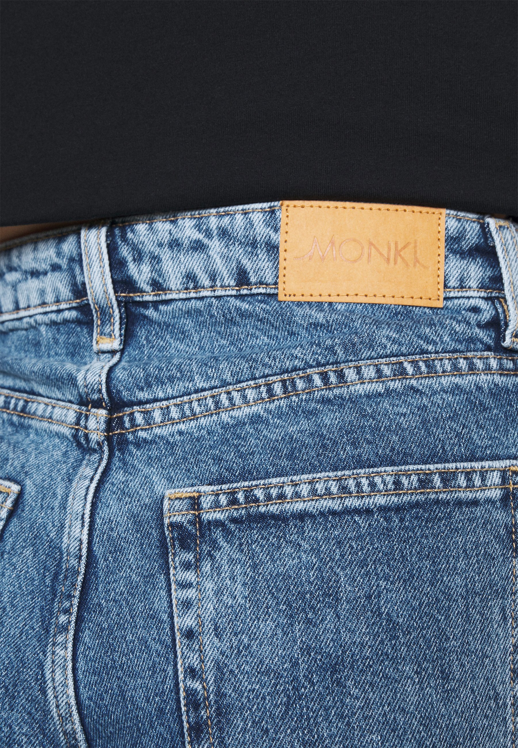 Monki Straight leg jeans - thrift blue/blue - Zalando.co.uk