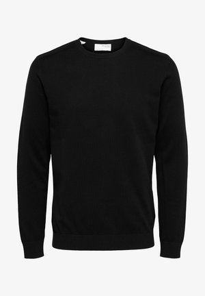 Selected, SLHBERG CREW NECK - Trui - black