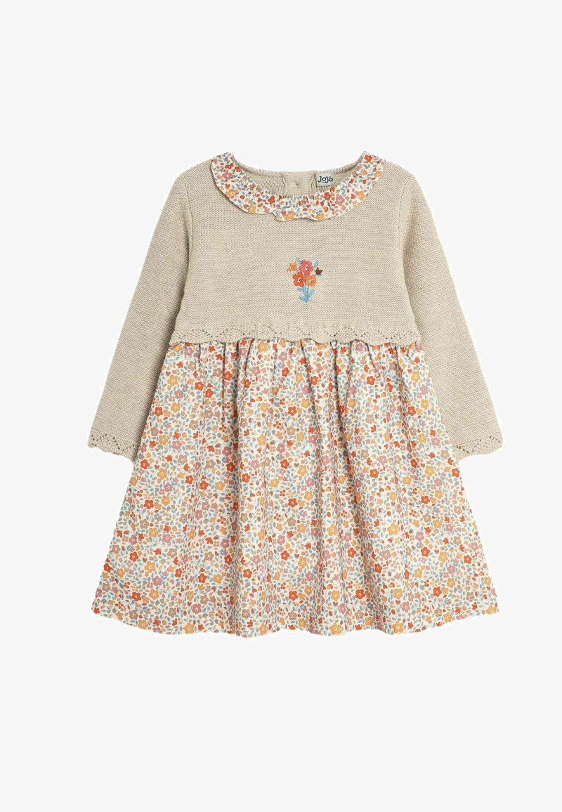 JoJo Maman Bébé REGULAR FIT - Strickkleid - cream