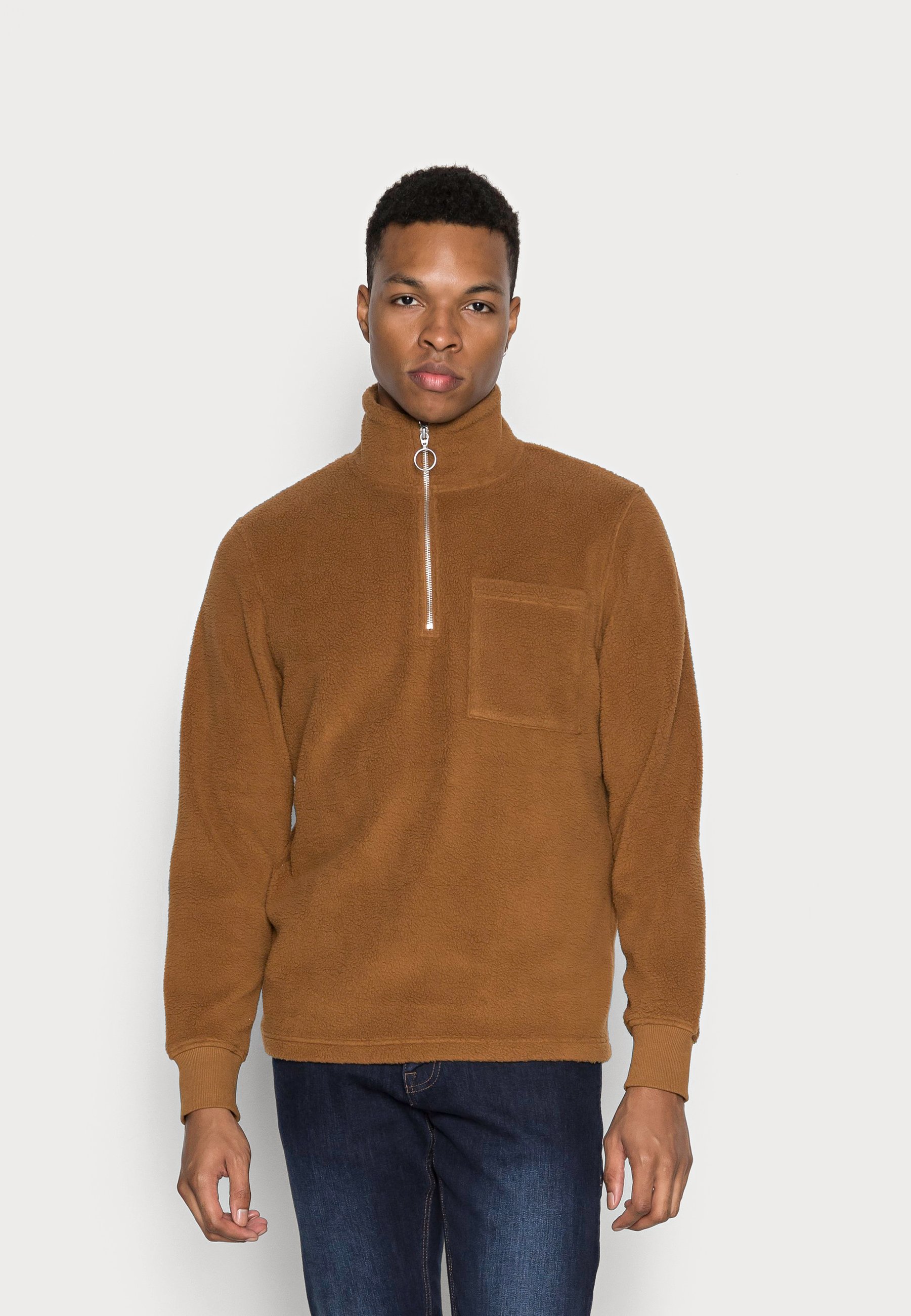 Jack \u0026 Jones Teddy Sweatshirt - Men - Brown - Size S