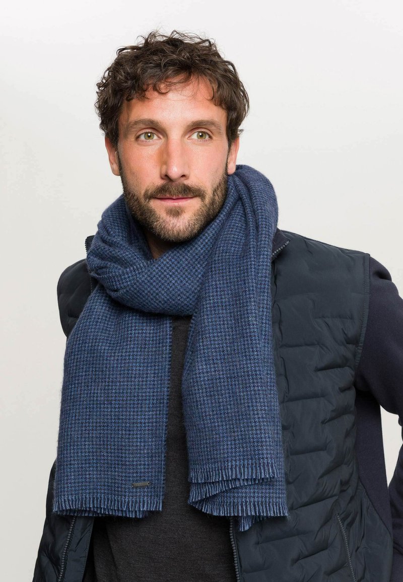 bugatti CHECKED - Sjal / Tørklæder - navy