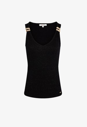 Morgan, MORGAN MORGAN FITTED V-NECK TANK TOP - Top - noir