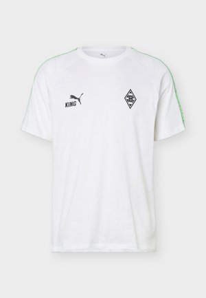 Puma, BORUSSIA MÖNCHENGLADBACH FTBLKING TEE - Article de supporter d'équipe de club - puma white/puma green