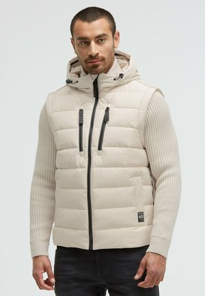 2-IN-1 STEPP MIT ABTRENNBAREN ÄRMELN - Winter jacket - light sand