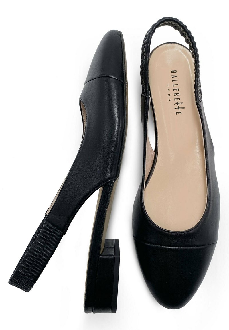 Ballerette BORGHESE Ballerines à brides arrière black/noir