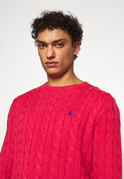 Polo Ralph Lauren CABLE-KNIT COTTON SWEATER - Camisola - rosette heather