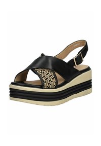 REGARDE LE CIEL Sandali con plateau - black
