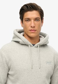 Superdry & Co ESSENTIAL LOGO  - Felpa con cappuccio - athletic grey marl