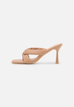 Glamorous Ciabattine con tacco - camel