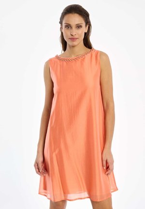 A-LINIEN WAKABA - Freizeitkleid - orange