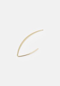 Pince à cheveux en métal doré avec un design courbé et épuré. Présente une texture lisse et une forme allongée, se rétrécissant aux deux extrémités.