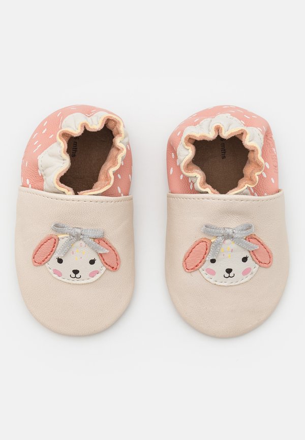 COLORFULL DOG - Geschenk zur Geburt - beige clair rose