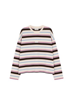 OH APRIL, REGULAR LONGSLEEVE - T-shirt à manches longues - pink brown stripe