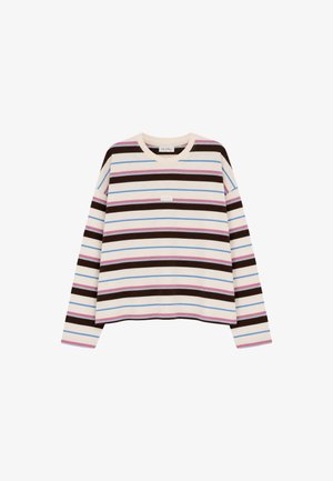 OH APRIL, REGULAR LONGSLEEVE - Μπλούζα με μακριά μανίκια - pink brown stripe