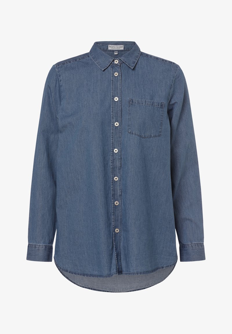 Marie Lund Button-down blouse - indigo
