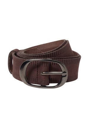 Cecil STRIPED BELT - Riem - suede brown