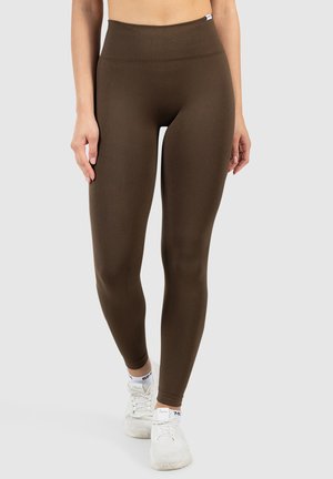 LEGGINGS HIGH WAIST SCRUNCH SEAMLESS ALIRA - Tights - braun
