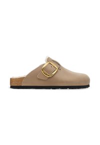 BOSTON BIG BUCKLE - Slip-on sandaler - tabacco brown