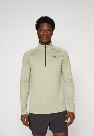TECH FABRIC MIX 1/4 ZIP - Pikkade varrukatega topp - lux army