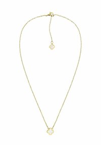 FYRKLÖVER - Halsband - gold coloured & mother of pearl white