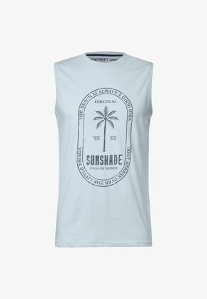 Street One MEN, TANK MIT PRINT - Top - blau